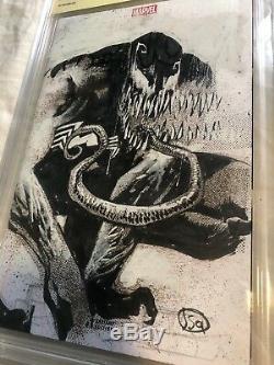 Venom 1 Blank JASON SHAWN ALEXANDER ORIGINAL ART SKETCH Front And back CBCS ART