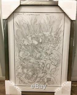 Venom #1 Mark Bagley Variant Cover Original Artwork Signed & Framed Beautiful