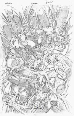 Venom #1 Mark Bagley Variant Cover Original Artwork Signed & Framed Beautiful