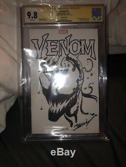 Venom #1 (Marvel, 2017) Original Art Sketch By Mark Bagley Venom CGC 9.8