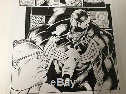 Venom 165 Page 11 Mark Bagley Original Art 3/5 Splash Interior Scary