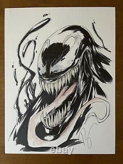 Venom sketch By Ryan Kincaid On 9x12 Bristol! Original Art! 