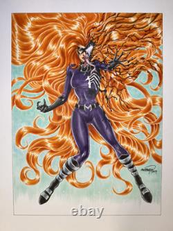 Venomize Medusa from the Inhumans Original Comic Art by Sheldon Goh Venomize Medusa from the Inhumans Original Comic Art by Sheldon Goh