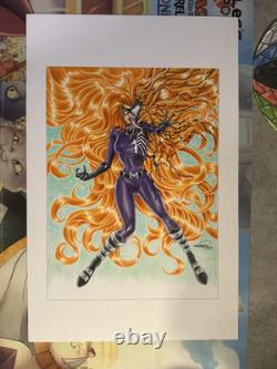 Venomize Medusa from the Inhumans Original Comic Art by Sheldon Goh Venomize Medusa from the Inhumans Original Comic Art by Sheldon Goh
