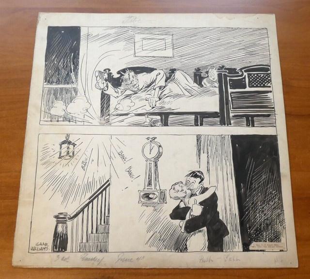 Very Rare Gaar Williams 14.5x15 Original 1925 Art Published In Chicago Tribune