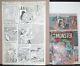 Vintage 1953 Monster #2 Plus A Page Of Original Comic Art Fiction House Discount