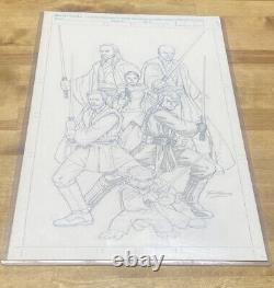 Vintage 2005 Star Wars original Pencil 11 X 17 Comic Art By Ron Lim