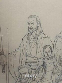 Vintage 2005 Star Wars original Pencil 11 X 17 Comic Art By Ron Lim