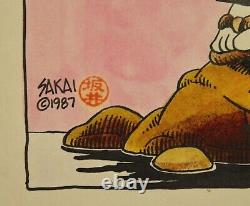 Vintage Original 1987 Art Stan Sakai Usagi Yojimbo Watercolor 14x11 Very Rare