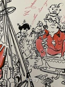 Vintage original cartoonist original comic art July 5, 1961