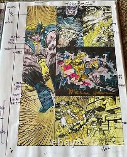 WOLVERINE #74 -1993 Comic Production Art Complete Book All Pages Signed M. Javins