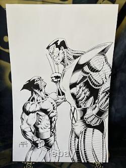 WOLVERINE & COLOSSUS JASON METCALF PENCILS & INKS COMMISSION ON 11 x 17 WOLVERINE & COLOSSUS JASON METCALF PENCILS & INKS COMMISSION ON 11 x 17