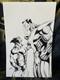 Wolverine & Colossus Jason Metcalf Pencils & Inks Commission On 11 X 17