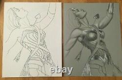 WONDER WOMAN #70 Original Comic Cover Art By Jenny Frison 2 Piece Set