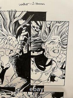 Walker / Hanna Uncanny Inhumans 8 Of 14 Original Comic Art Page Medusa