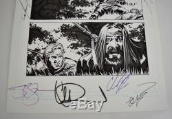 Walking Dead 113 Charlie Adlard Original Art Page Signed 12x Cast TV Show + HC