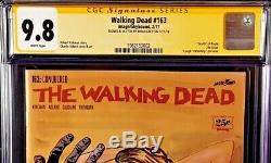 Walking Dead #163 Cgc Ss 9.8 Original Art Sketch Negan Zombies Rick Image Comics