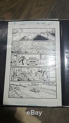 Walking Dead Original Art Tony Moore Issue 2 Page 1 Iconic Comic page Rick TV