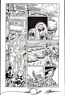 Walt Simonson/ Scott Hanna Signed 2012 Avengers Orig. Ink Art! Free Shipping