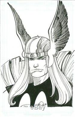 Walter Simonson THOR penciled and inked by Walter Original Art 11 x 17