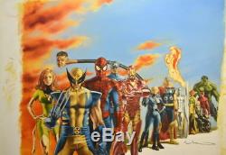 Watson Original Painting Marvel Encyclopedia Heroes
