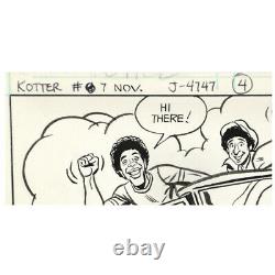 Welcome Back Kotter Ric Estrada Original Comic Artwork Page 4, Issue #7 TRAVOLTA
