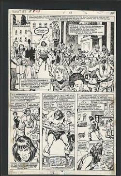 What if #13 Conan walked the earth today 1979 original art page