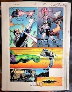 Wildcats #16 Pg-12 Joe Chiodo Original Hand Watercolored Jim Lee Production Art