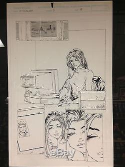 Witchblade (1996) #5 Page 18 Michael Turner Original Inked Art Interior Page