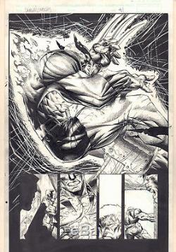 Wolverine / Cable #1 p. 41 Action Splash 1999 art by Stephen Platt