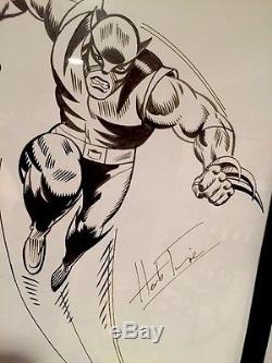 Wolverine Framed Original Art by Herb Trimpe First Wolverine Artist HULK 181