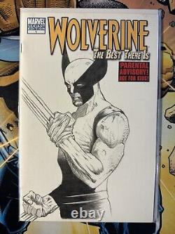 Wolverine Original Pencil Sketch Blank comic art William Toliver 1/1