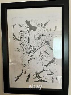 Wolverine Vs Superman Original Comic Book Art By Allyson Silva