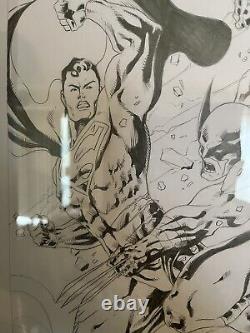 Wolverine Vs Superman Original Comic Book Art By Allyson Silva