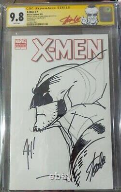 Wolverine X-Men 1 Sketch Cover Signed Adam Hughes Art Stan Lee CGC SS 9.8 Marvel