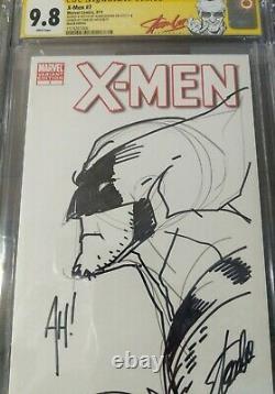 Wolverine X-Men 1 Sketch Cover Signed Adam Hughes Art Stan Lee CGC SS 9.8 Marvel