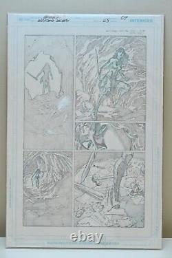 Wonder Woman #65, Interior Page 9 Original Comic Art Pencils By Jesus Merino