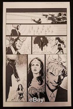 Wonder Woman'77 Tom Derenick Original Art Page Lynda Carter Likeness DC Comics