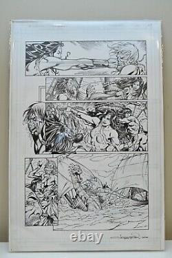 Wonder Woman Conan #2, Interior Page 20 Original Comic Art by Aaron Lopresti