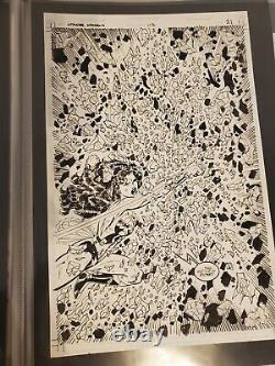 Wonder Woman Original Comic Art John Byrne! Full Splash