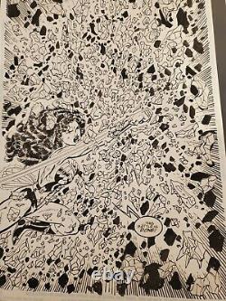 Wonder Woman Original Comic Art John Byrne! Full Splash