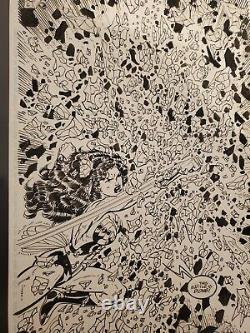 Wonder Woman Original Comic Art John Byrne! Full Splash