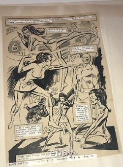 Wonder Woman Sexy Cheesecake DC Comics Published Original Art Work year 1972