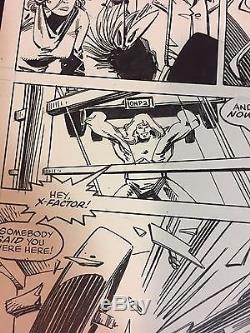 X-Factor #33 pg 6 Original Comic Art Walter Simonson Marvel 1988 Iceman