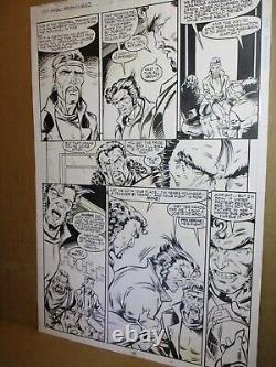 X-Men Adventures 13 ART PAGE Wolverine, Bishop, Forge 1993 Original Pencil & Ink