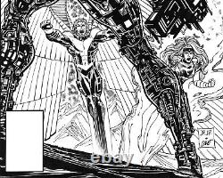 X-Men Fan Art 11 x 17 Original Inks Over John Romita Jr Pencils Marvel