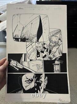X-Men Issue 111 Leinil Francis Yu Original Comic Art Xavier Eve Of Destruction