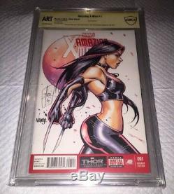 X-men #1 Blank Cbcs 9.8 Ss Original Hand Sketch A/p Full Color -tucci & Varese