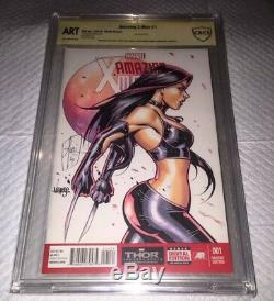 X-men #1 Blank Cbcs 9.8 Ss Original Hand Sketch A/p Full Color -tucci & Varese