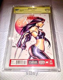 X-men #1 Blank Cbcs 9.8 Ss Original Hand Sketch A/p Full Color -tucci & Varese